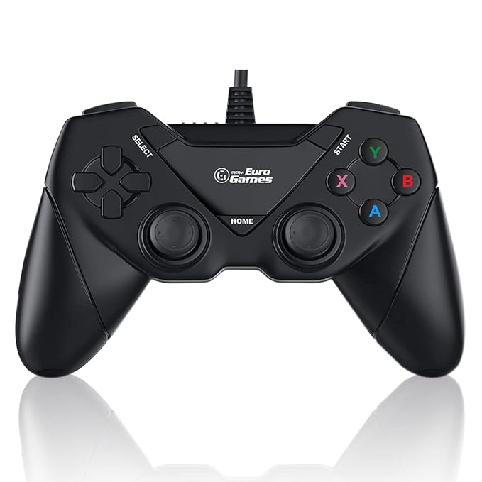 Wireless gaming controller for PC and console with dual analog sticks